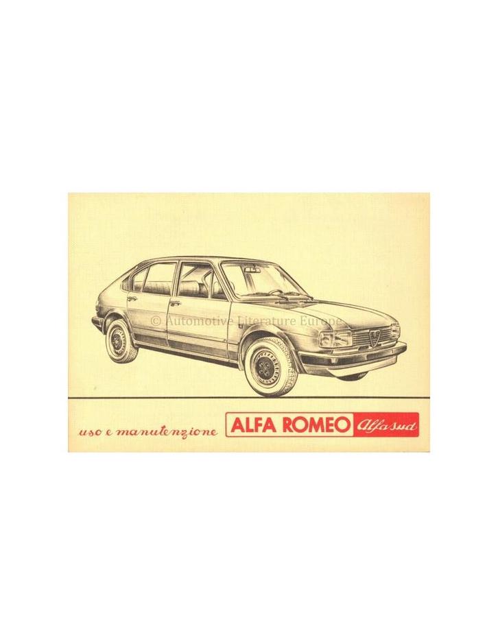 1981 ALFA ROMEO ALFASUD INSTRUCTIEBOEKJE ITALIAANS, Autos : Divers, Modes d'emploi & Notices d'utilisation, Enlèvement ou Envoi