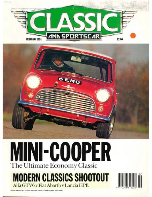 1991 CLASSIC AND SPORTSCAR MAGAZINE (02) FEBRUARI ENGELS, Livres, Autos | Brochures & Magazines