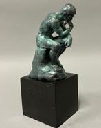 Sculpture, De Denker van Rodin - 20 cm - Bronze patiné vert, Antiek en Kunst