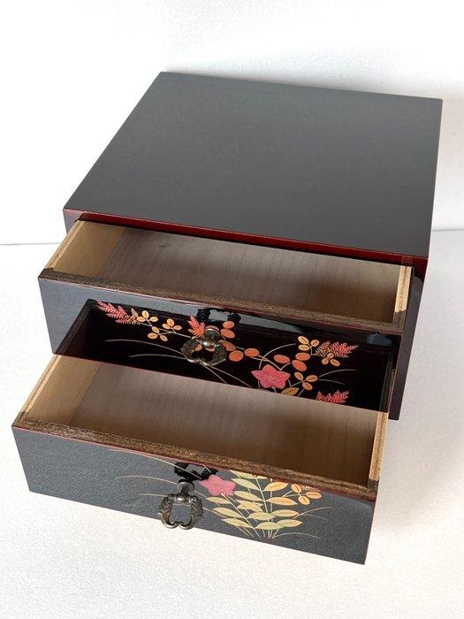 Ladekast - Lacquerware Tame-nuri () Kleine Kist met Makie, Antiek en Kunst, Antiek | Overige Antiek