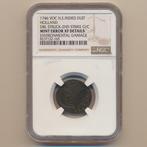 Pays-Bas, Hollande VOC Duit 1746 Double Struck, Off-Center, Postzegels en Munten