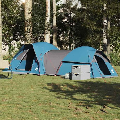 vidaXL Tent 5-persoons waterdicht blauw, Caravans en Kamperen, Tenten, Nieuw, Verzenden