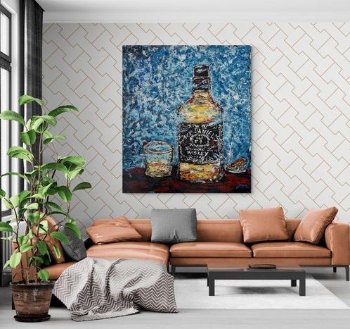 Jovan Srijemac (1962) - Jack DanielS Blues Room - XXL, Antiek en Kunst, Kunst | Schilderijen | Modern