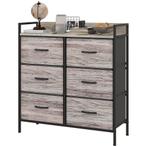 Ladekast - Inklapbare laden - Stalen frame - Grijs, Huis en Inrichting, Kasten | Ladekasten, Ophalen of Verzenden, Nieuw, Modern