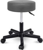 Zadelkruk - Kruk op wielen - Rolkruk - Draaikruk - Grijs - T, Verzenden, Nieuw