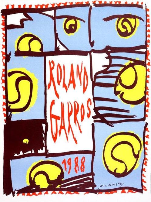 Arman - Roland Garros 1988 - Jaren 1980, Antiek en Kunst, Kunst | Tekeningen en Fotografie