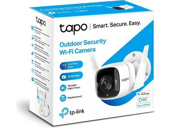 Veiling - Tapo C320WS Beveiligingscamera buiten - 2K QHD, Audio, Tv en Foto, Videocamera's Digitaal