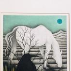 Witte Paard - kopergietprint - Sakamoto Kichi  (b 1932)