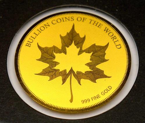Tsjaad. 5000 Francs 2020 Maple Leaf 1/200oz (.999) (Zonder, Postzegels en Munten, Munten | Europa | Niet-Euromunten