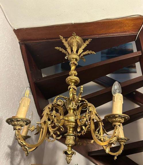 Lamp - Messing - Prachtig - Goudkleurig, Antiek en Kunst, Curiosa en Brocante