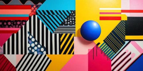 Iconica - Optical Clash · XXL, Antiek en Kunst, Kunst | Schilderijen | Modern