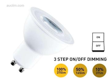 100 x 4.9W GU10 LED Spot 3 Stappen Aan/Uit... beschikbaar voor biedingen