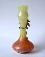 Fritz Heckert - Vase - Verre, Doré, Antiek en Kunst