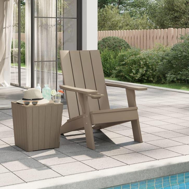 vidaXL Tuinstoel Adirondack 75x88,5x89,5 cm polypropeen, Tuin en Terras, Tuinstoelen, Nieuw, Verzenden
