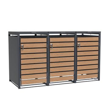 Containerberging staal houtlook 3 containers, Verzenden