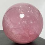 Quartz rose Sphère en quartz rose poli, grande, de qualité