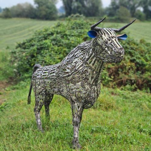 Sculpture, EL TORO - 1.3 m - Chrome - 2024, Antiek en Kunst, Curiosa en Brocante