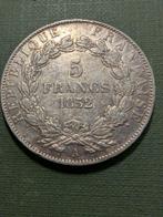 Frankrijk. 5 Francs 1852-A Louis-Napoleon Bonaparte (Zonder, Postzegels en Munten