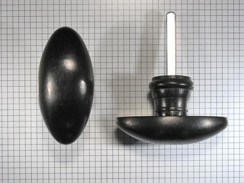 Set deurklinken ebbenhout, Doe-het-zelf en Bouw, Hang- en Sluitwerk, Klink of Kruk, Nieuw, Overige materialen