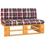 vidaXL Tuinmiddenbank pallet honingbruin geïmpregneerd, Tuin en Terras, Verzenden, Nieuw