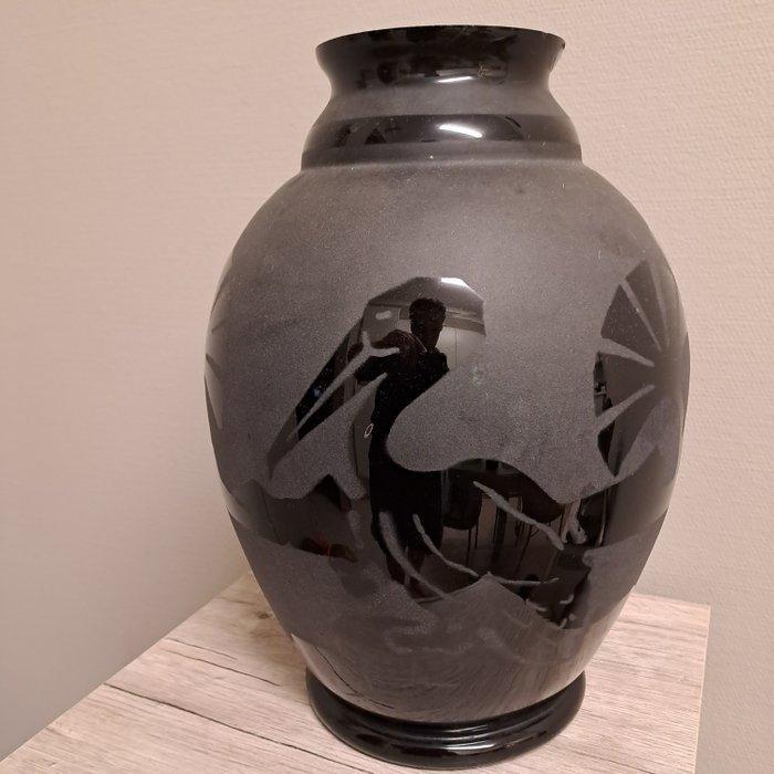 verreries de Rupel - Paul Heller - Balustervaas - Glas, Antiek en Kunst, Antiek | Glaswerk en Kristal