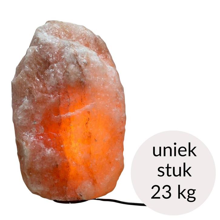 Himalaya Zoutlamp roze kleur, 23 kg – uniek stuk (incl., Sport en Fitness, Gezondheidsproducten en Wellness, Ophalen of Verzenden