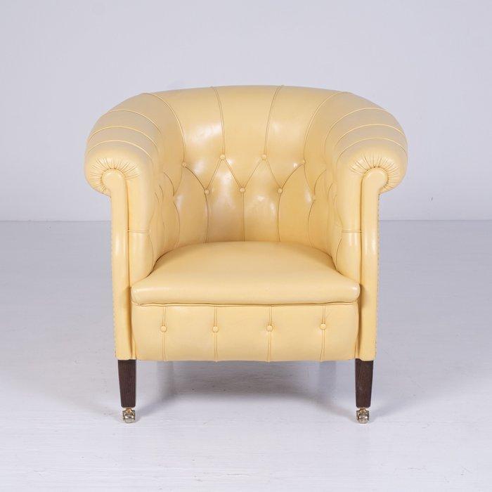 Poltrona Frau - Renzo Frau - Fumoir - Fauteuil - Leder, Hout, Antiquités & Art, Antiquités | Meubles | Chaises & Canapés