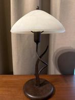 Lampe de table - Verre, Métal - lampe champignon, Huis en Inrichting, Nieuw