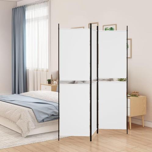 vidaXL Kamerscherm met 3 panelen 150x200 cm stof wit, Huis en Inrichting, Woonaccessoires | Overige, Nieuw, Verzenden