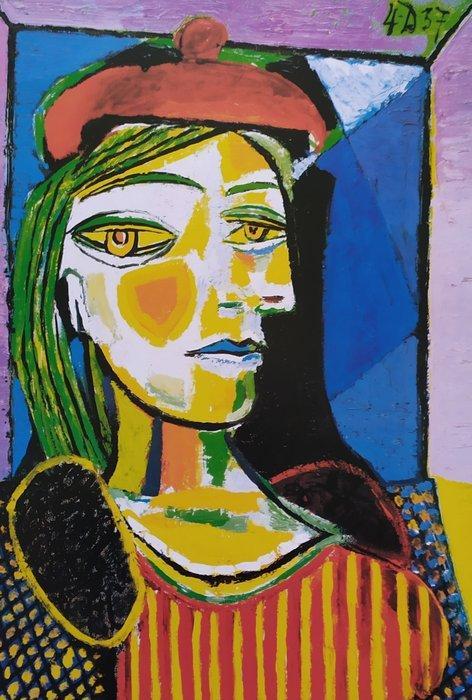Pablo Picasso (1881-1973) (after) - Femme au Beret Rouge,, Antiquités & Art, Curiosités & Brocante