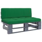 vidaXL Tuinmiddenbank pallet geïmpregneerd grenenhout grijs, Tuin en Terras, Verzenden, Nieuw