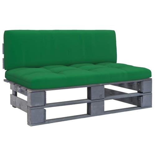 vidaXL Tuinmiddenbank pallet geïmpregneerd grenenhout grijs, Tuin en Terras, Tuinsets en Loungesets, Nieuw, Verzenden