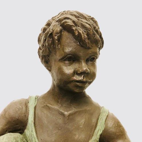 Geert Kunen - Sculpture dextérieur, Jonge knaap, Antiek en Kunst, Curiosa en Brocante