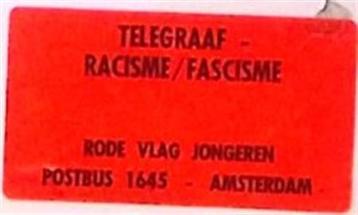 De Telegraaf is rascistisch/fascistisch op poster (Posters) beschikbaar voor biedingen