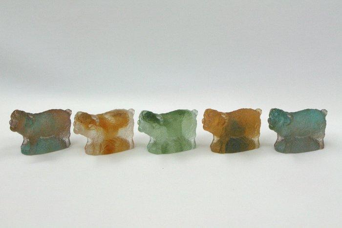 Daum - Beeldje - Ram (5) - Kristal, Antiek en Kunst, Antiek | Glaswerk en Kristal