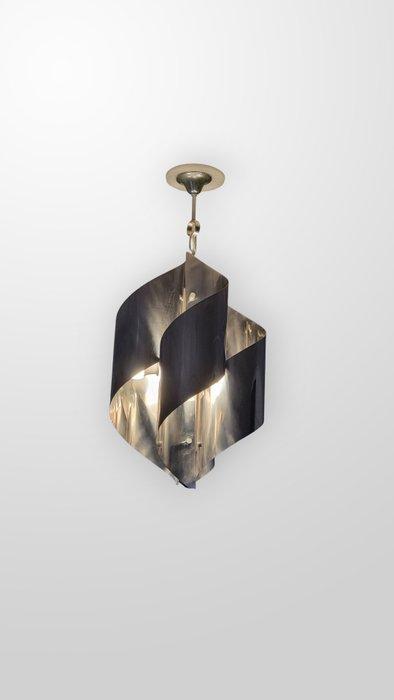 Lustre - Spirale - Acier - 4 feuilles dacier inoxydable, Antiek en Kunst, Antiek | Verlichting