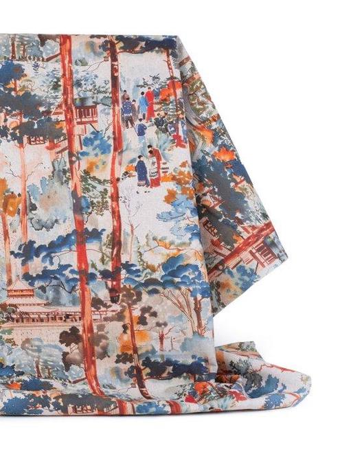 Sérénité Orientale : Visions de Yang Wu - Tissu exclusif, Antiek en Kunst, Antiek | Tapijten, Tafelkleden en Textiel