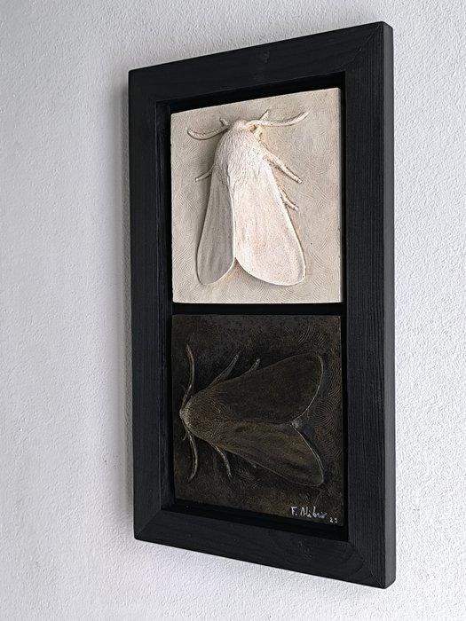 Federico Alibrio - Moths - Vertical and horizontal, Antiquités & Art, Art | Objets design