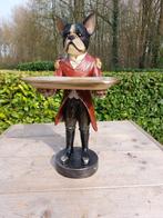 Beeld, french buldog as budhler with plateau - 50 cm -, Antiek en Kunst