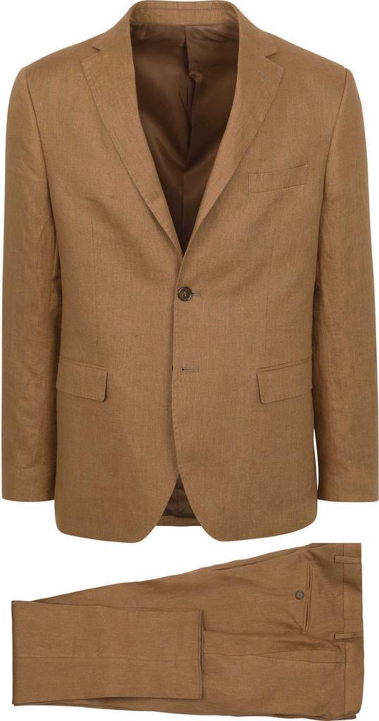 Suitable Linnen Suit Camel maat Maat 48/50 (M) Heren, Kleding | Heren, Kostuums en vesten, Bruin, Nieuw, Maat 48/50 (M), Verzenden
