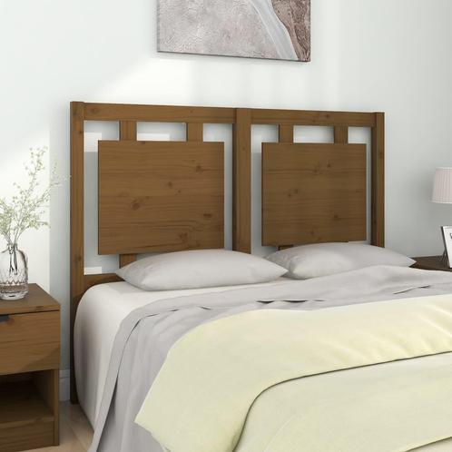 vidaXL TÃªte de lit Marron miel 125,5x4x100 cm Bois, Maison & Meubles, Chambre à coucher | Lits, Neuf, Envoi