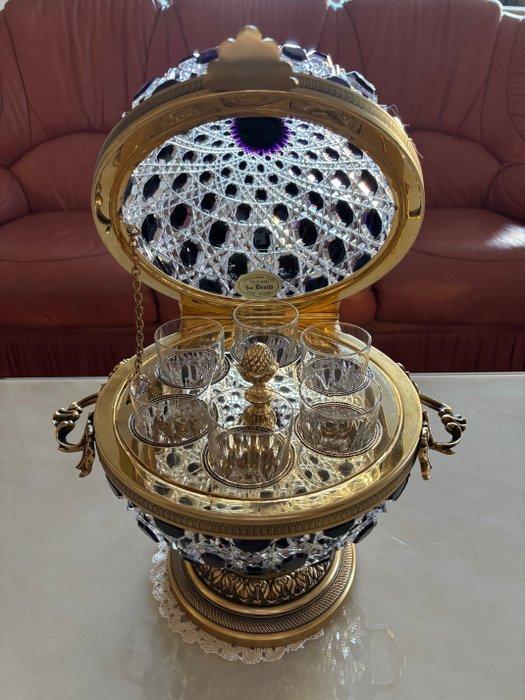 benito - Martin Benito - Drankkast - Kristal - Hoogte: 40 cm, Antiek en Kunst, Antiek | Overige Antiek