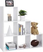 Boekenkast - opbergkast met 6 vakken - 98x98 cm - hout -, Huis en Inrichting, Verzenden, Nieuw