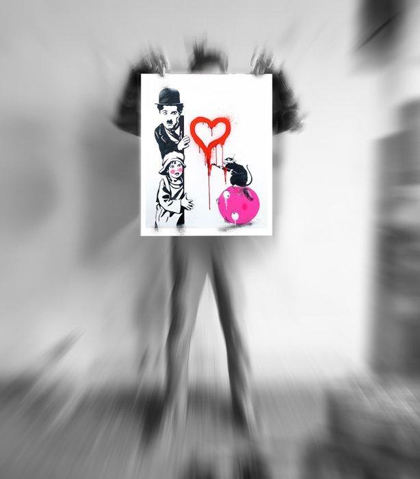 Utopia - Charlie Chaplin and the Kid look at Love Rat with, Antiek en Kunst, Kunst | Designobjecten