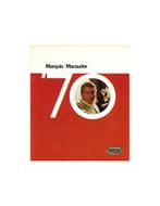 1970 MERCURY MARQUIS | MARAUDER BROCHURE ENGELS, Nieuw