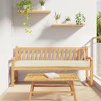 vidaXL Ligbedkussens voor Bank 2 stuks Crème 200x40x8 cm, Verzenden, Nieuw