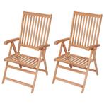 Teakhout Tuinstoelen (2st) | Retour Deal | 60% Korting!, Tuin en Terras, Tuinstoelen, Verzenden, Nieuw, Teakhout