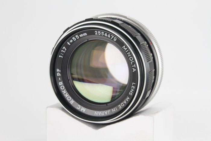 Minolta MC Rokkor-PF 1,7/55mm | Appareil photo argentique, TV, Hi-fi & Vidéo, Appareils photo analogiques
