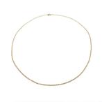 Gouden jasseron schakel ketting | 64 cm (gouden ketting), Ophalen of Verzenden, Gebruikt, Overige kleuren, Goud