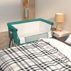 vidaXL Babybox met matras linnen groen, Kinderen en Baby's, Kinderkamer | Bedden, Nieuw, Verzenden